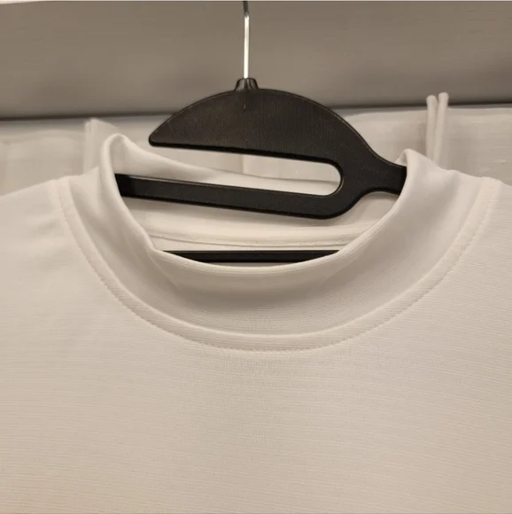 Pebble Beach Performance Short Sleeve Shirt White Size Large NWOT